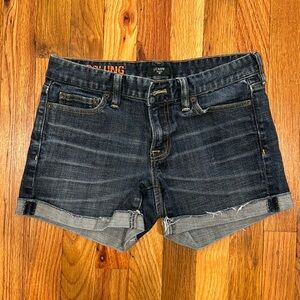 J. Crew Stretch Denim Shorts - Size 0
